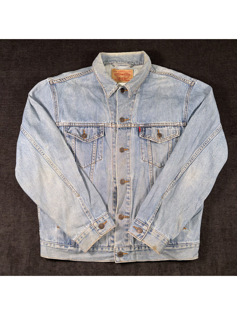 Levi's Standard Trucker Light Wash Denim Jacket Size L
